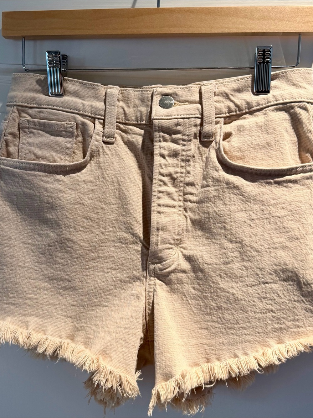Joe's Jeans The Alex High-Rise Frayed Hem Denim Shorts Size 27
